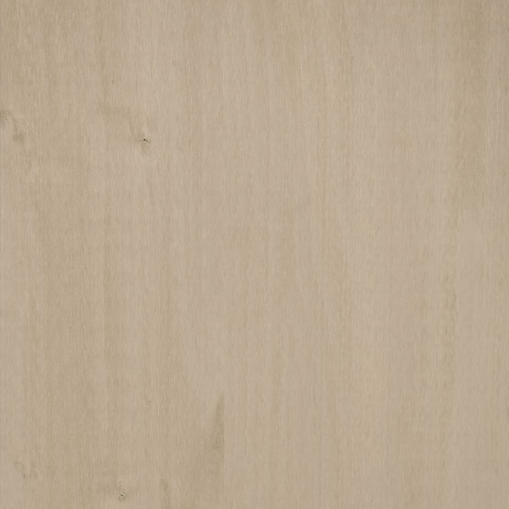 vidaXL Bureau HAMAR 110x40x75 cm massief grenenhout honingbruin