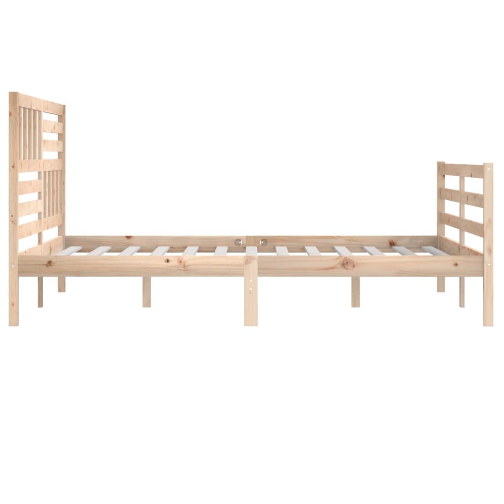 vidaXL Bedframe zonder matras massief hout 200x200 cm