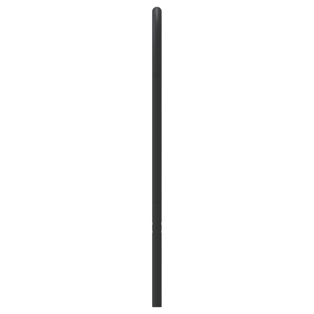 vidaXL Hoofdbord metaal zwart 100 cm