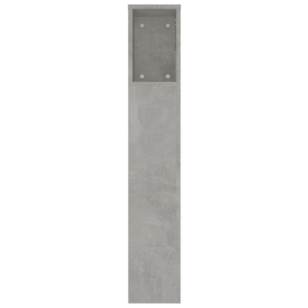 vidaXL Hoofdbordkast 220x18,5x104,5 cm betongrijs