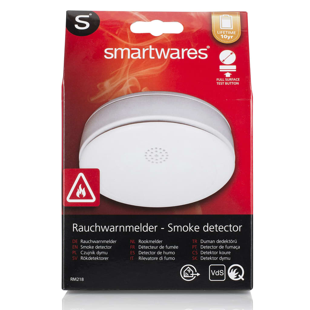 Smartwares Rookmelders 3 st 10,6x10,6x3,6 cm wit