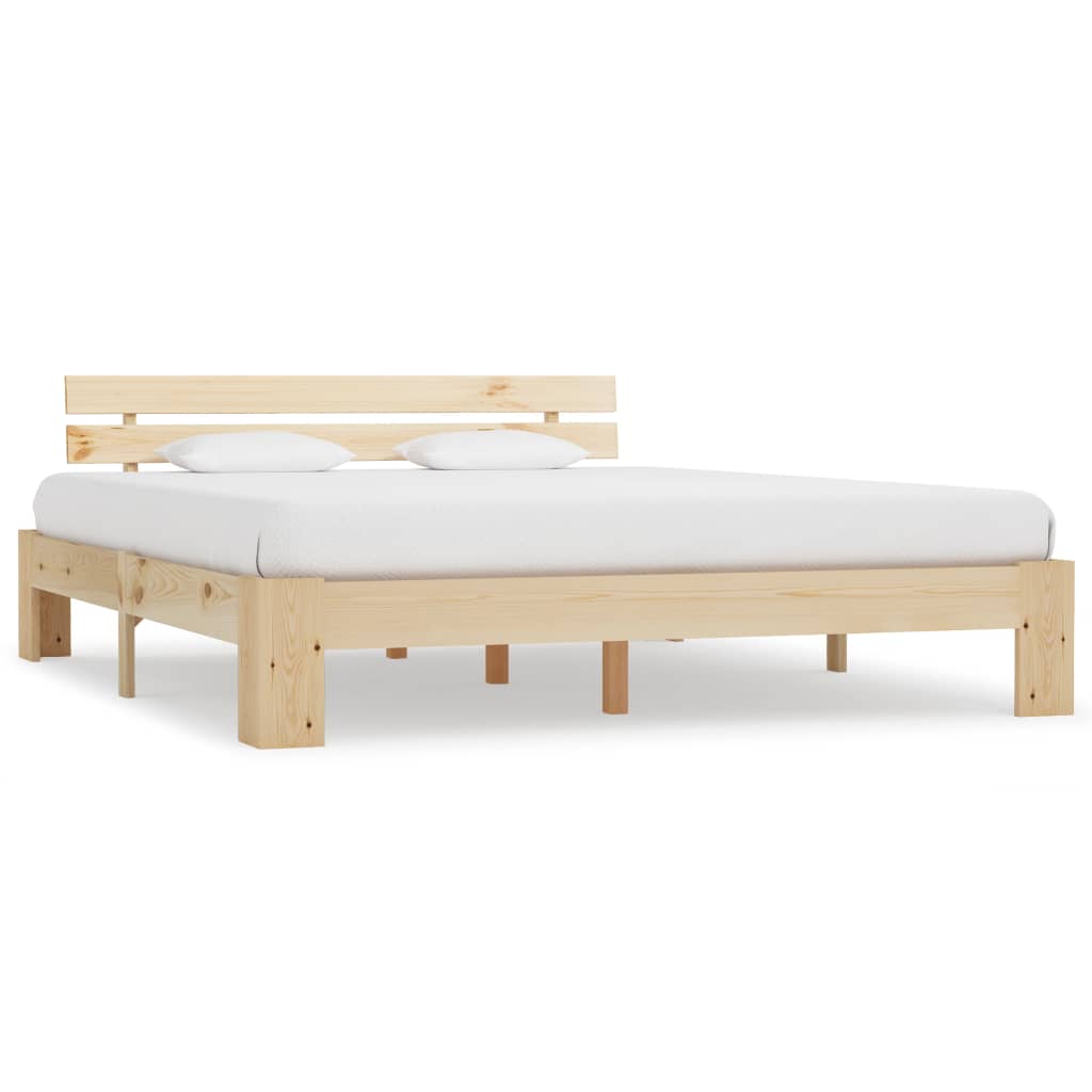 vidaXL Bedframe zonder matras massief grenenhout 180x200 cm