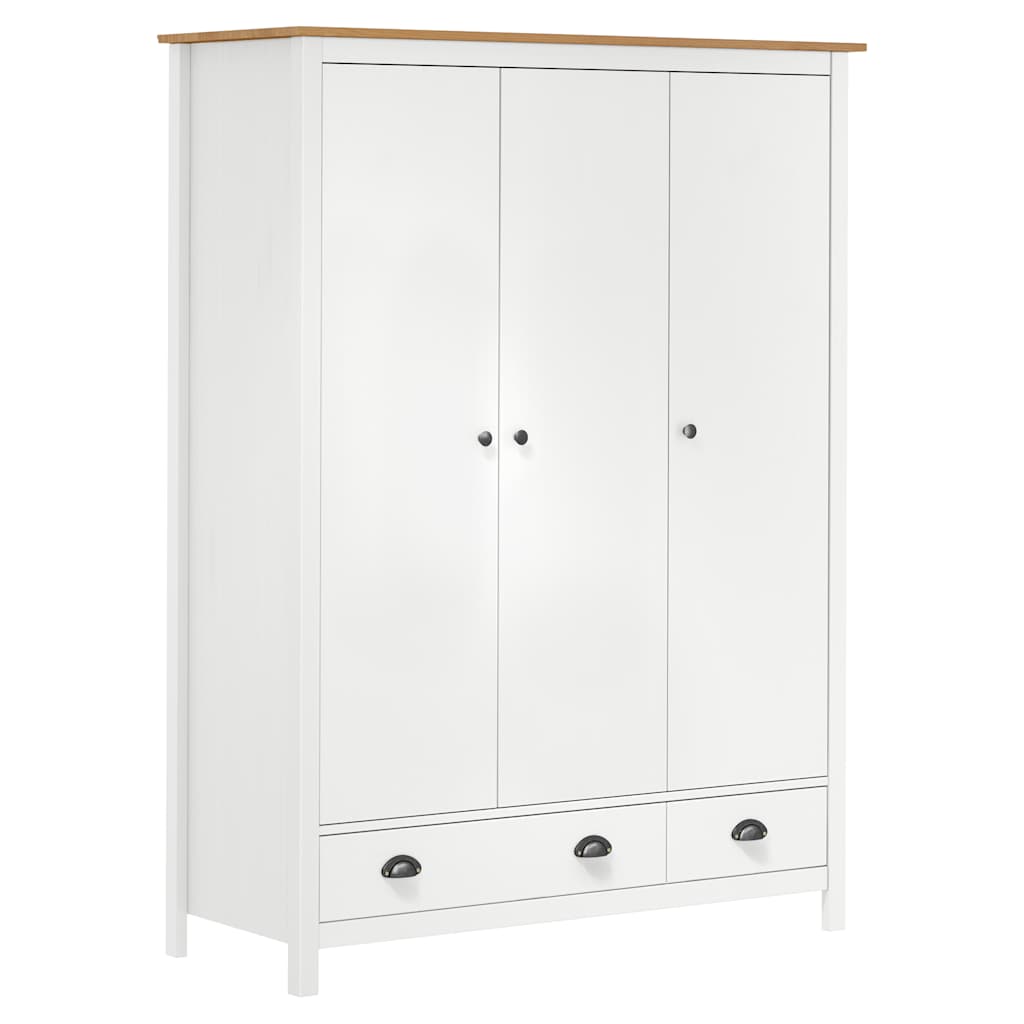 vidaXL Hoekkledingkast 130x87x169 cm bruin