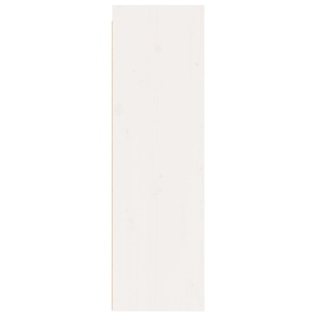 vidaXL Wandkast 30x30x100 cm massief grenenhout wit