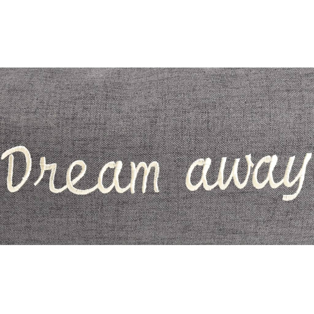FLAMINGO Hondenkussen met rits Dream Away 100x70 cm grijs