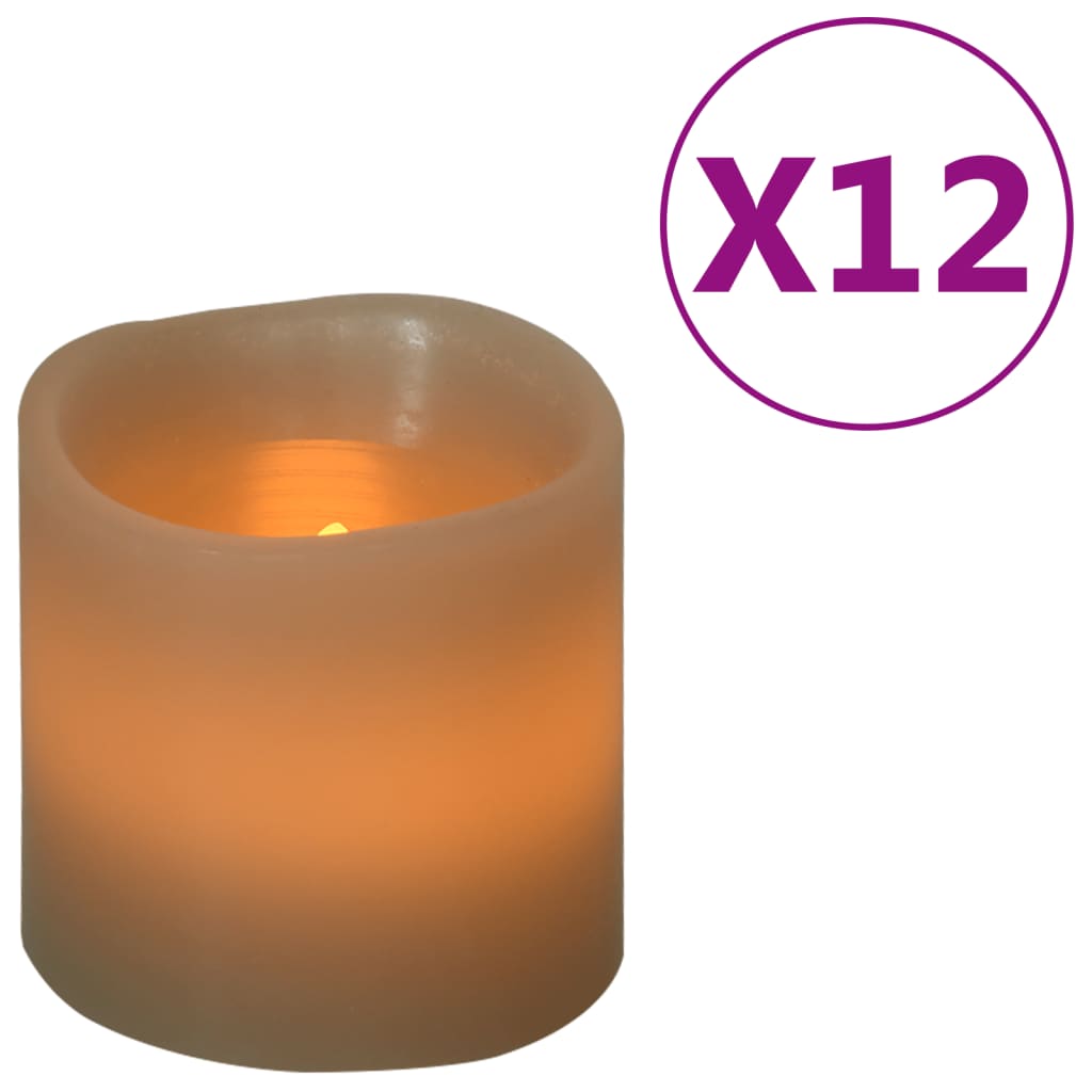 vidaXL Kaarsen 12 st LED warmwit