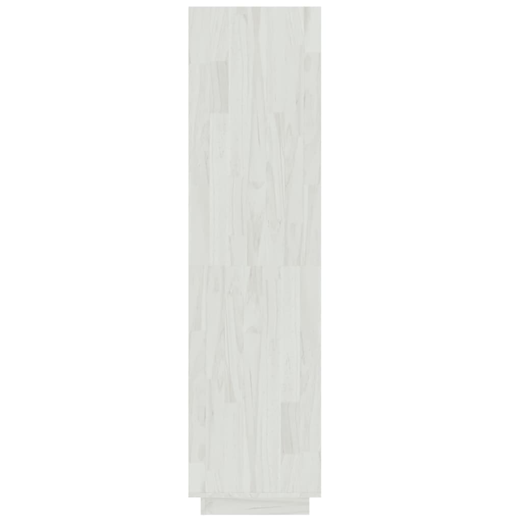 vidaXL Boekenkast/kamerscherm 60x35x135 cm massief grenenhout wit