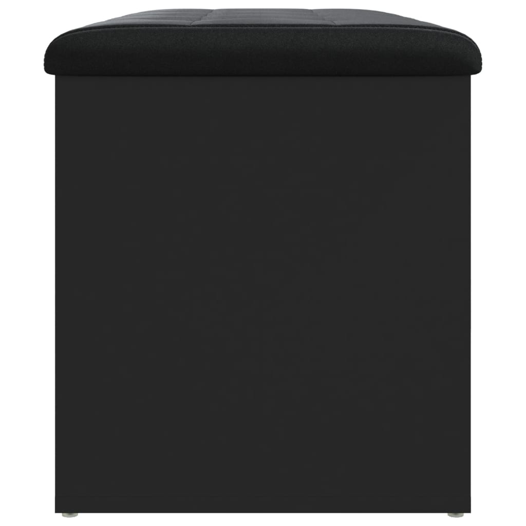 vidaXL Opbergbankje 82x42x45 cm bewerkt hout zwart