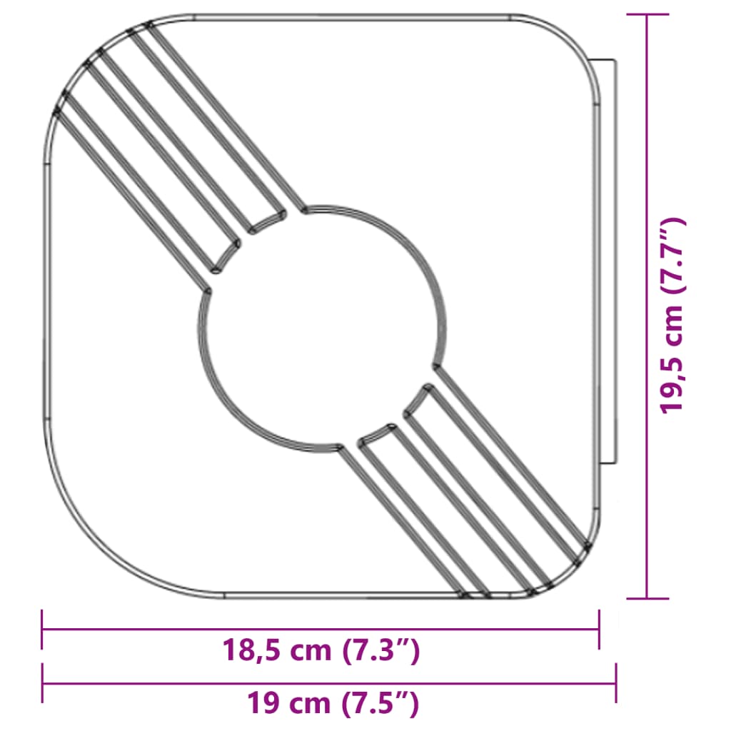 vidaXL Luifel uittrekbaar 5x3 m stof en aluminium blauw en wit