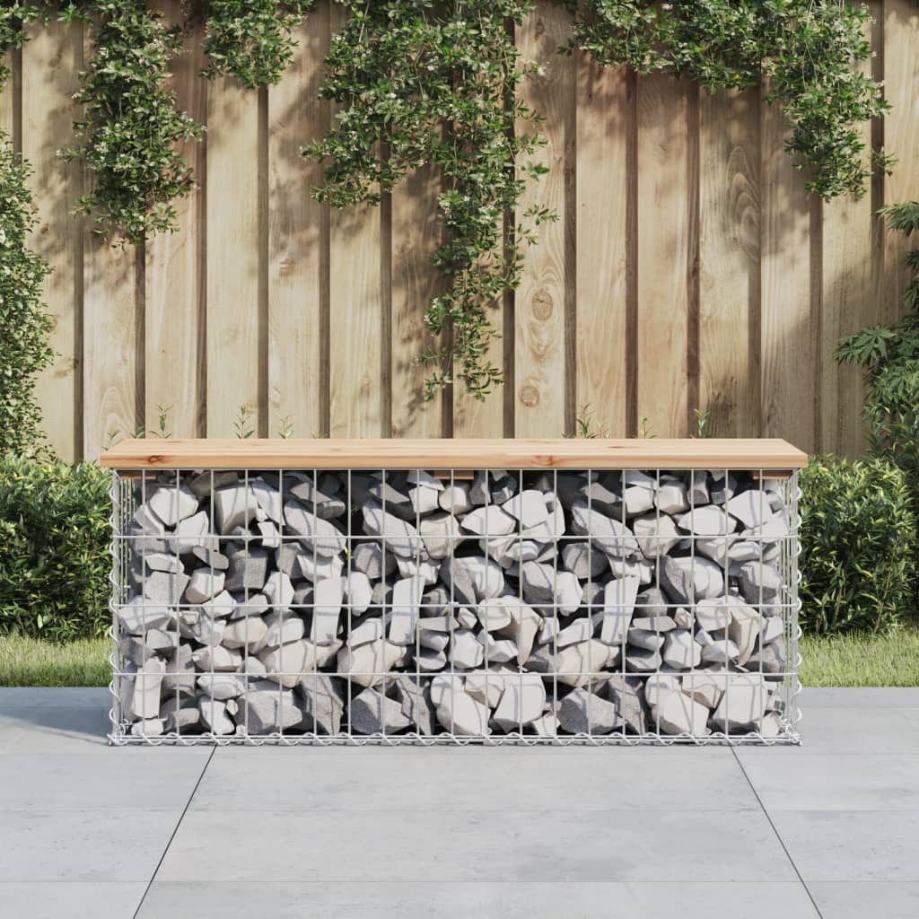 vidaXL Tuinbank schanskorfontwerp 103x31,5x42 cm massief grenenhout