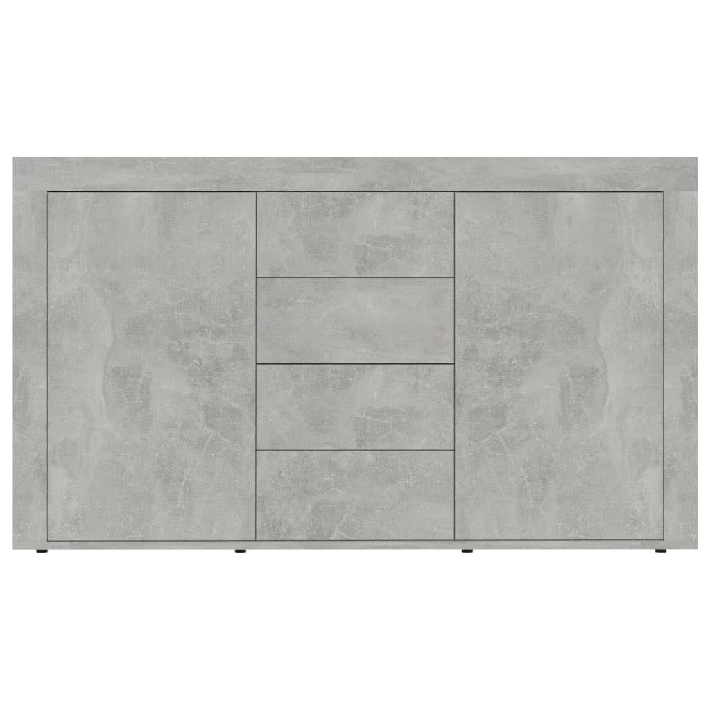 vidaXL Dressoir 120x36x69 cm bewerkt hout betongrijs