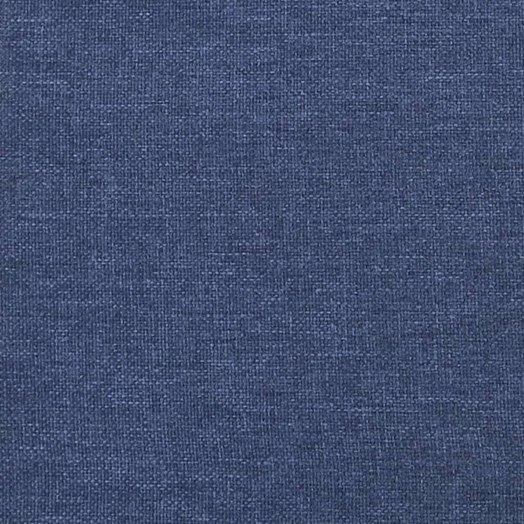 vidaXL Bedframe stof blauw 90x190 cm