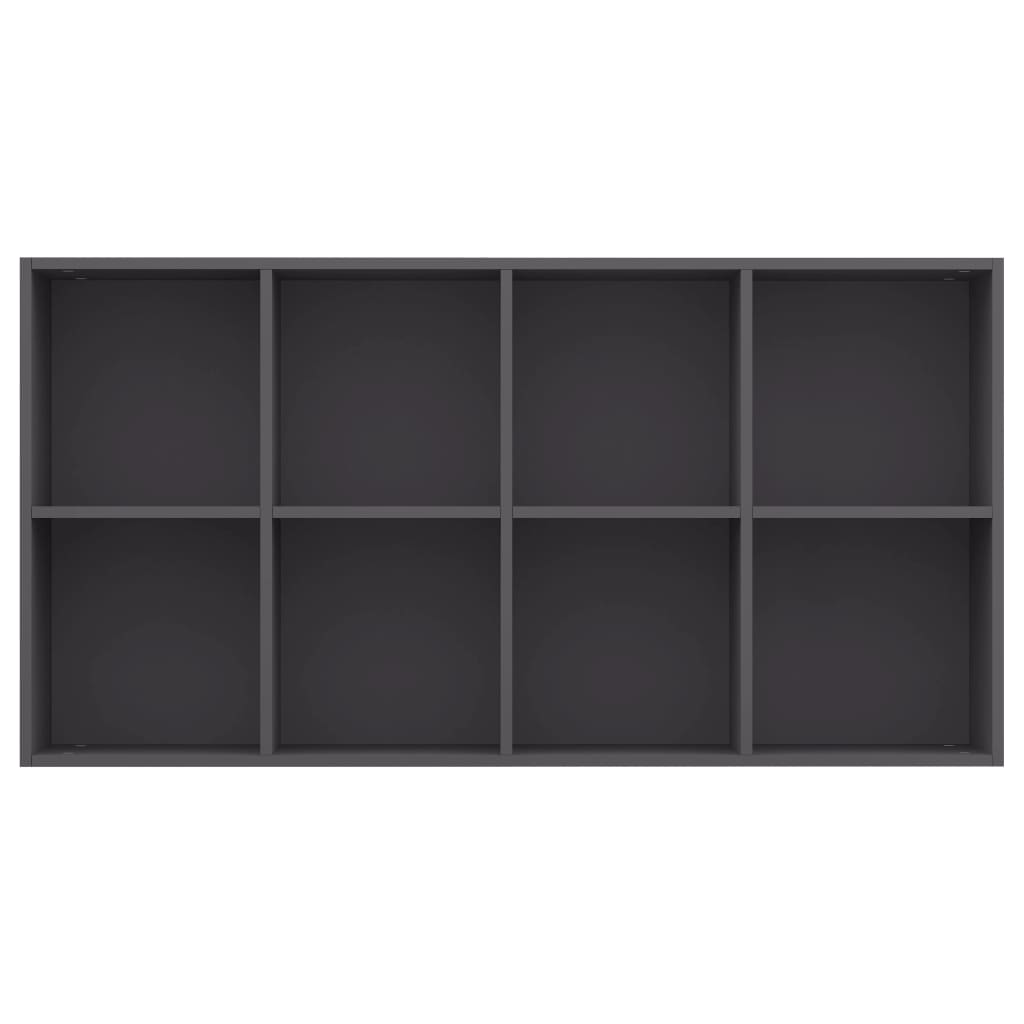 vidaXL Boekenkast/dressoir 66x30x130 cm bewerkt hout grijs