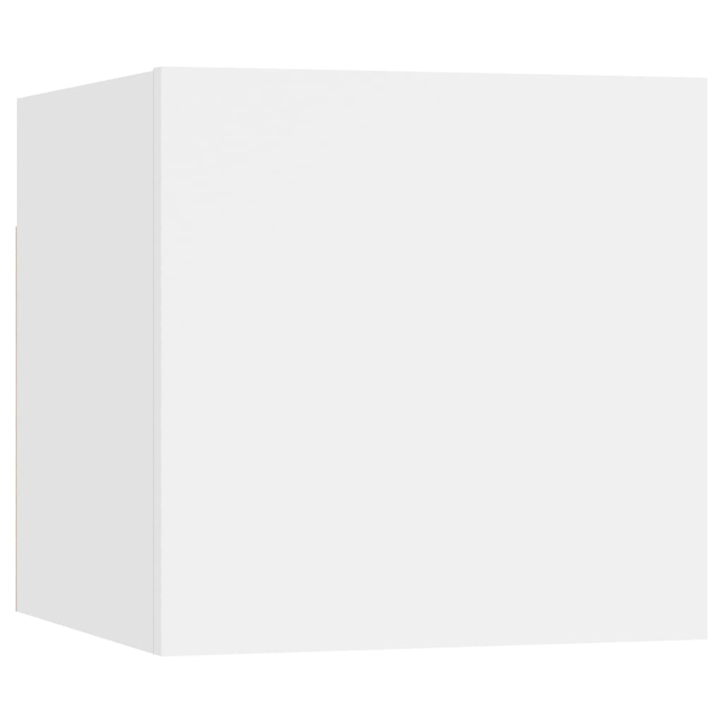 vidaXL Nachtkastjes 2 st 30,5x30x30 cm spaanplaat wit