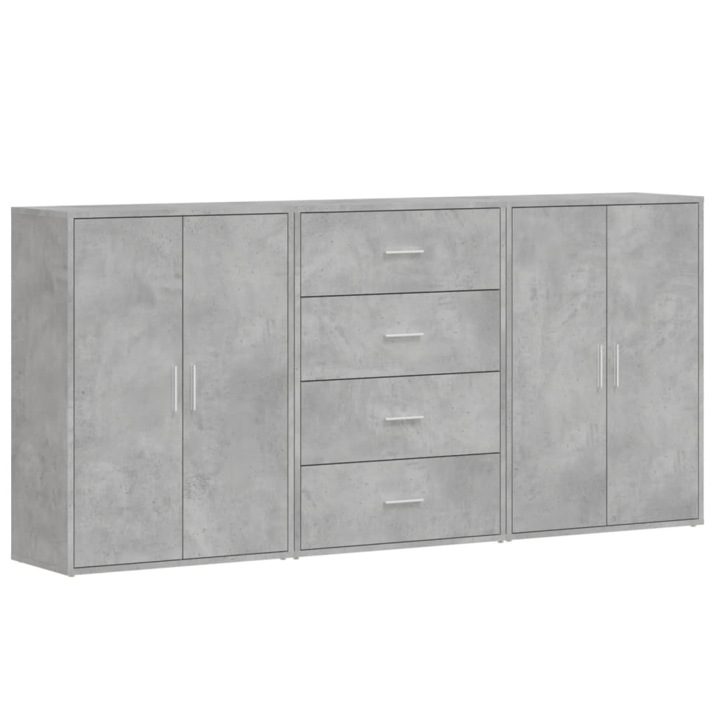 vidaXL TV-kast Betongrijs 99 x 34,5 x 47 cm Bewerkt hout - Kasten | Televisiemeubels