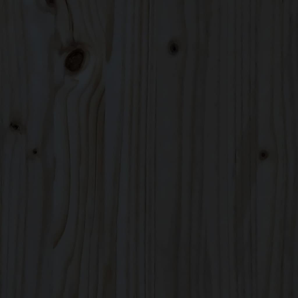 vidaXL Salontafel Ø 40x60 cm massief grenenhout zwart