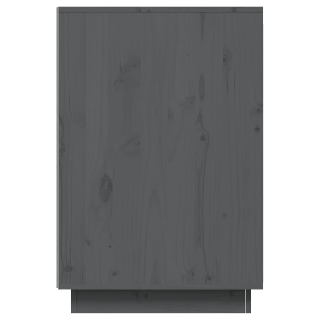 vidaXL Bureau 140x50x75 cm massief grenenhout grijs