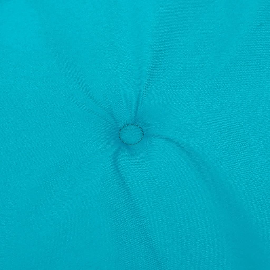 vidaXL Stoelkussens 4 st lage rug stof turquoise