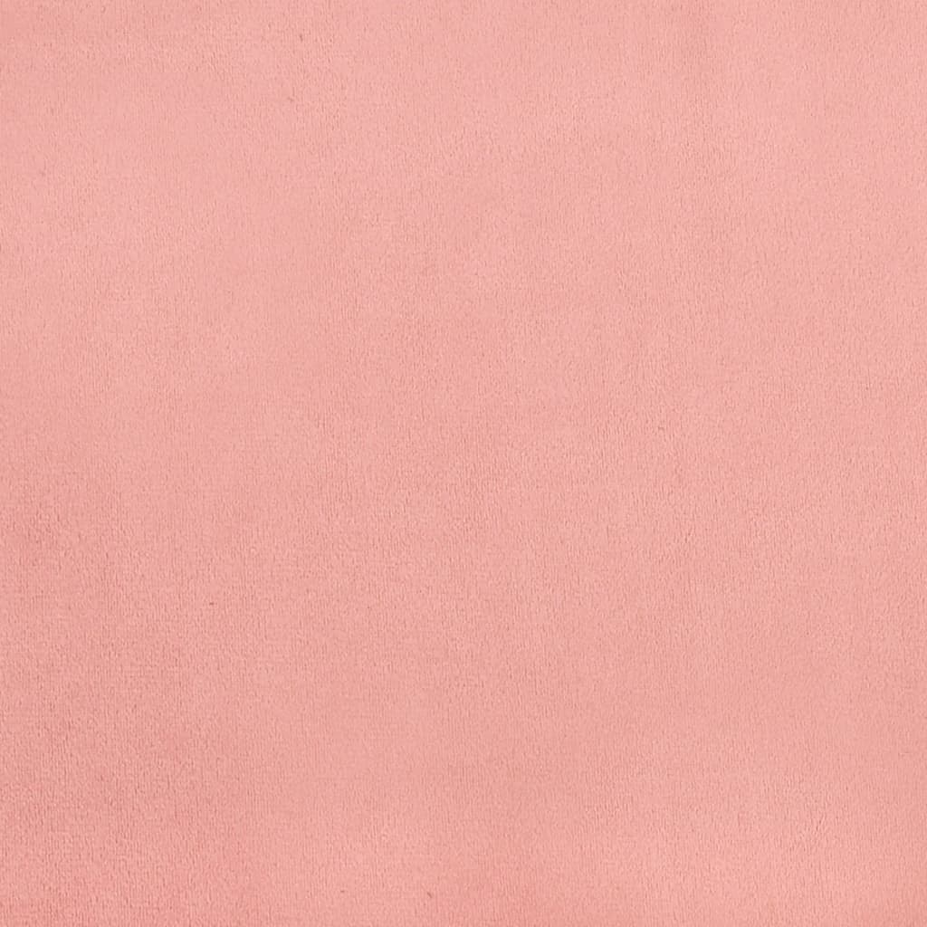 vidaXL Hoofdborden 4 st 90x5x78/88 cm fluweel roze