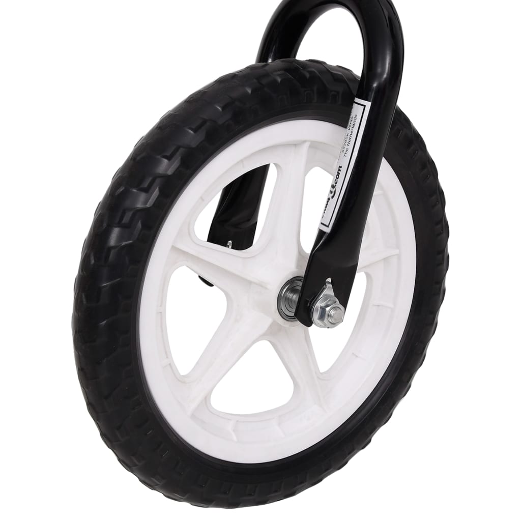 vidaXL Loopfiets met 9,5 inch wielen zwart