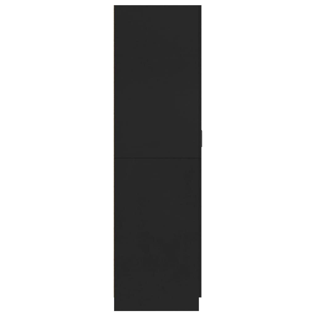 vidaXL Kledingkast 80x52x180 cm bewerkt hout zwart