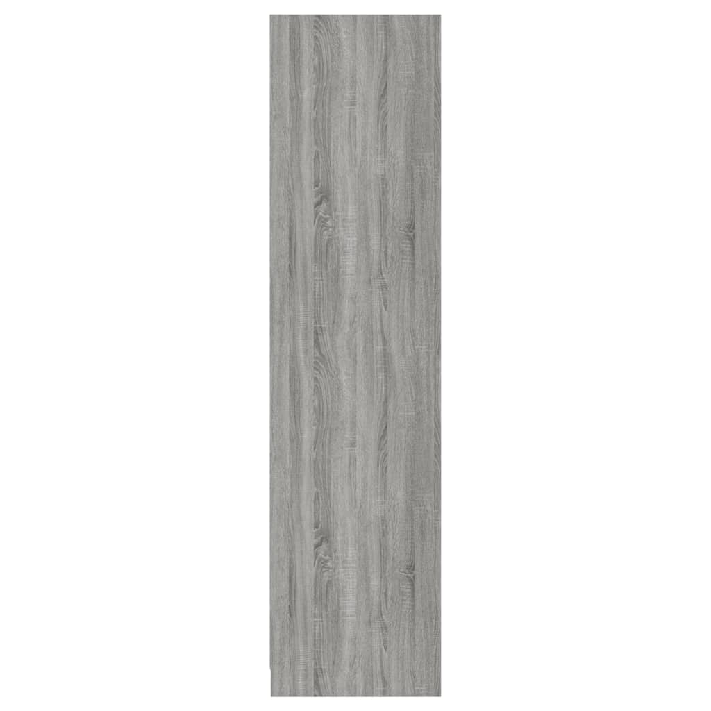 vidaXL Kledingkast met lades 50x50x200 cm bewerkt hout grijs somoma