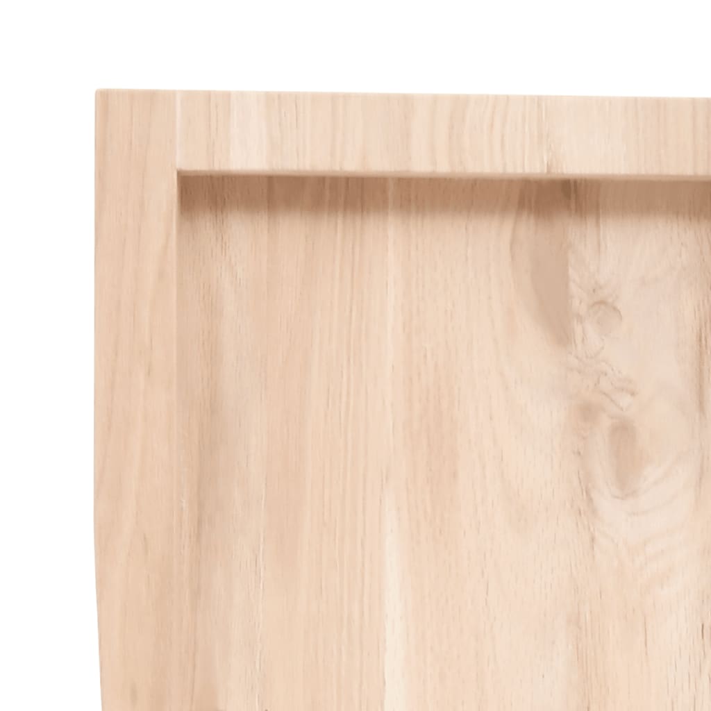 vidaXL Wastafelblad 40x30x(2-4) cm onbehandeld massief hout