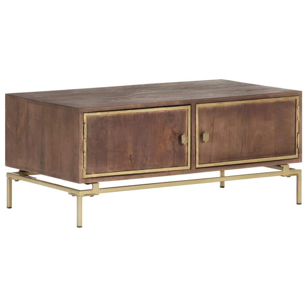 vidaXL Salontafel 90x50x40 cm massief mangohout