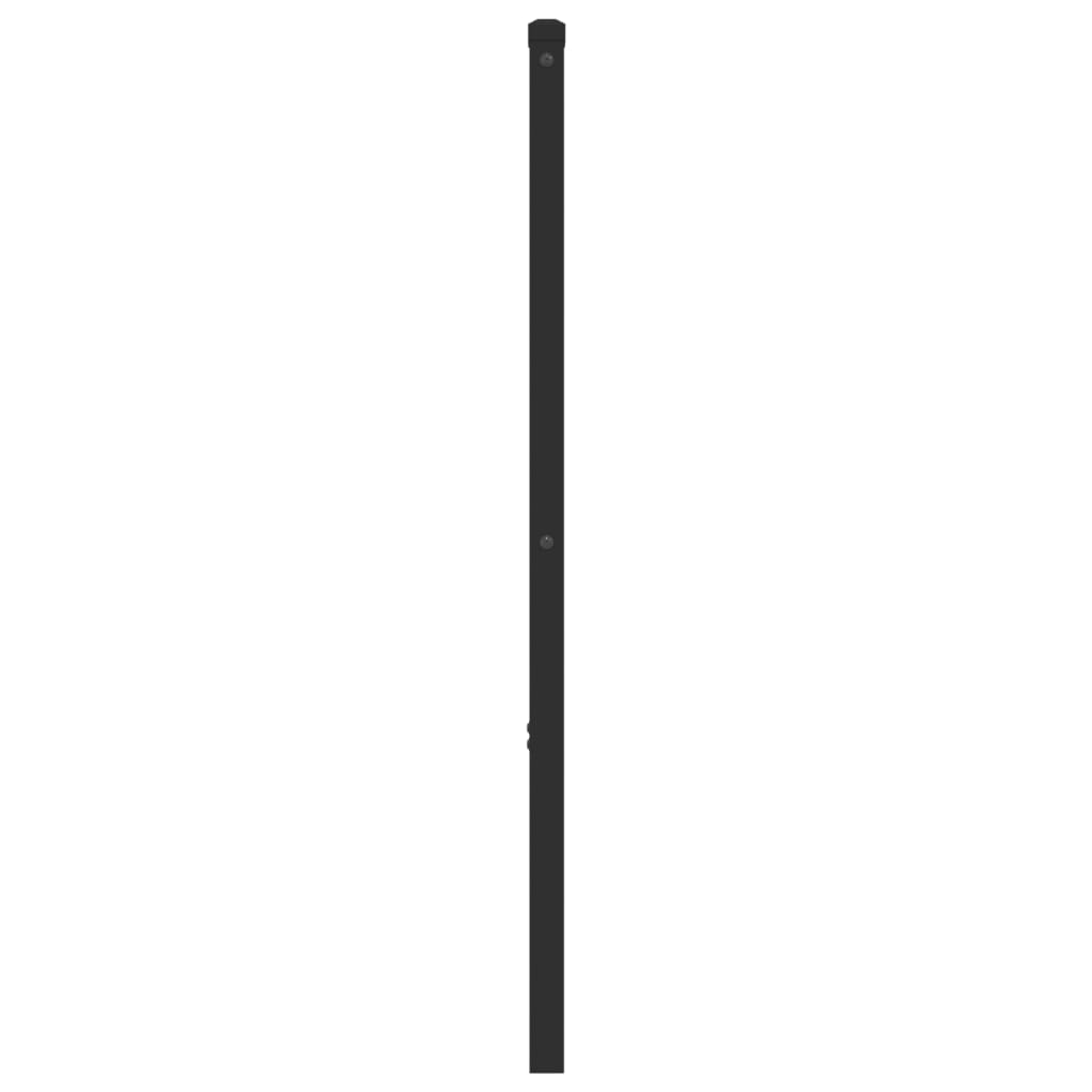 vidaXL Hoofdbord 160 cm metaal zwart