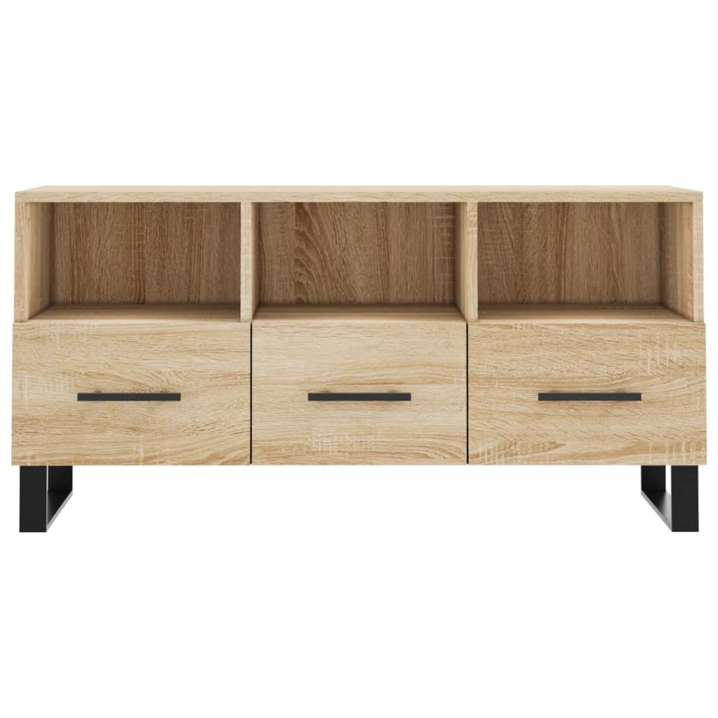 vidaXL Tv-meubel 102x36x50 cm bewerkt hout sonoma eikenkleurig