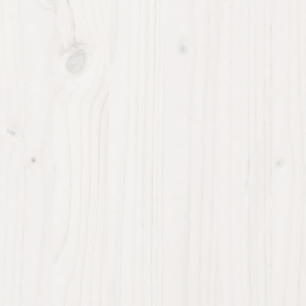 vidaXL Oppottafel met schap 108x50x75 cm massief grenenhout wit