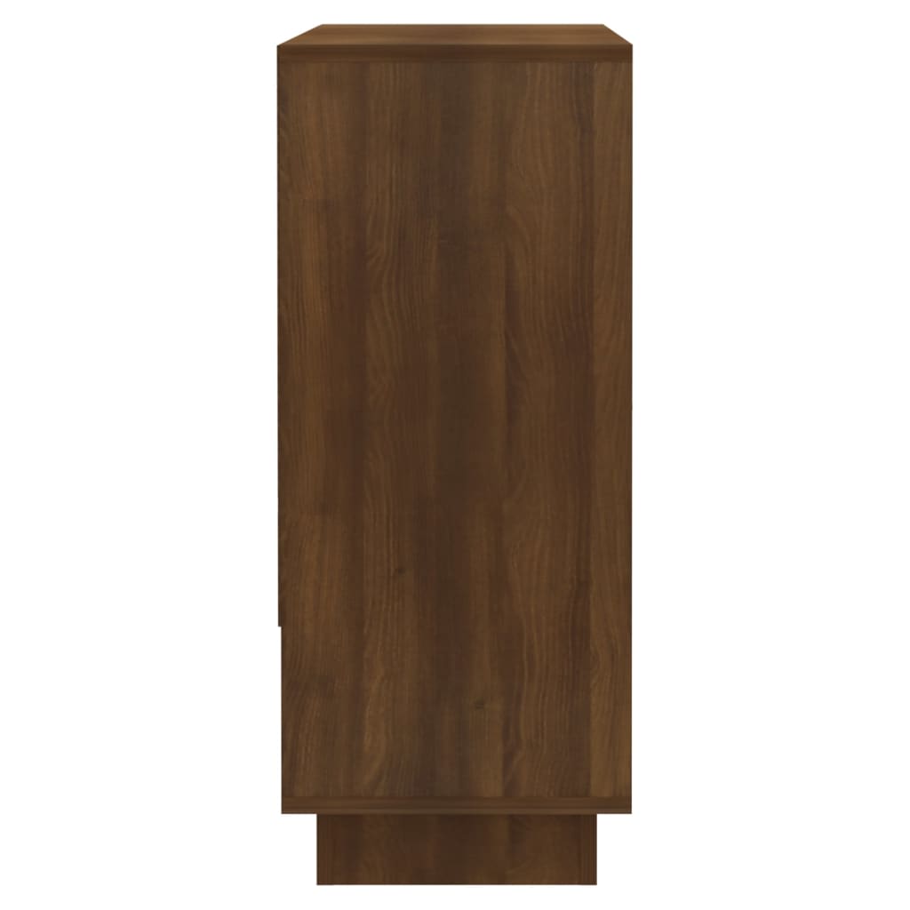 vidaXL Dressoir 97x31x75 cm bewerkt hout bruin eikenkleur