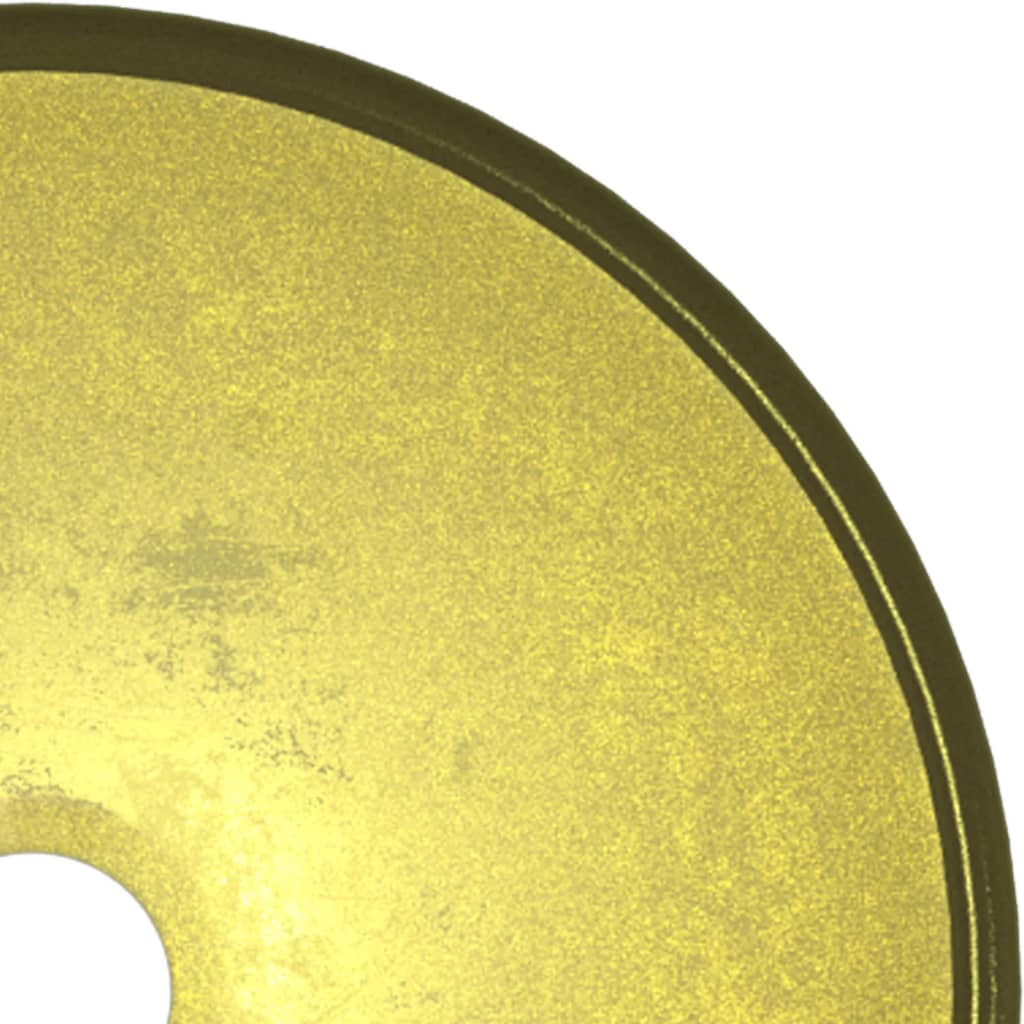 vidaXL Wasbak 30x12 cm gehard glas goudkleurig