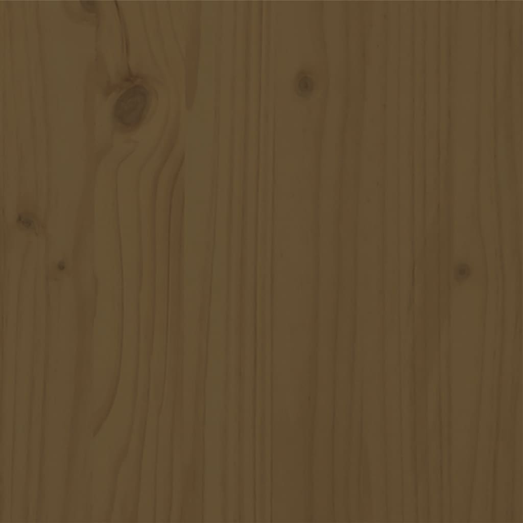 vidaXL Bedframe massief hout honingbruin 75x190 cm