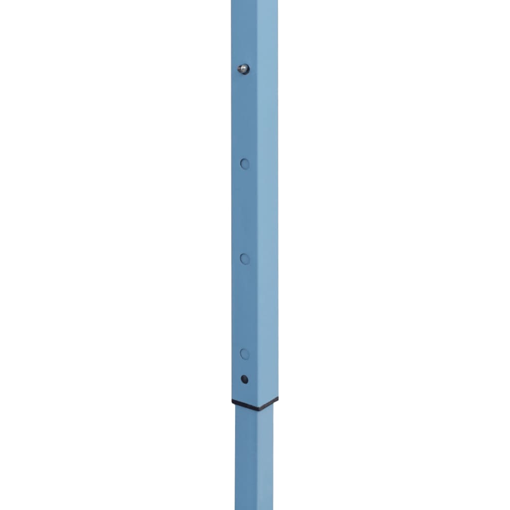 vidaXL Prieel inklapbaar met 2 zijwanden 5x5 m blauw