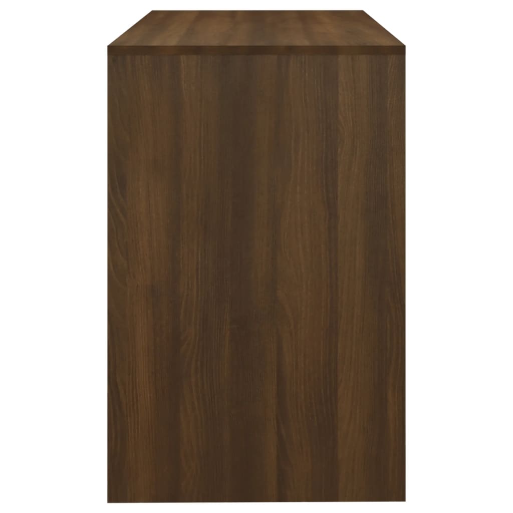 vidaXL Bureau 101x50x76,5 cm spaanplaat bruineikenkleurig