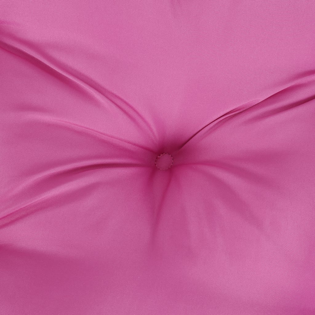 vidaXL Palletkussen 50x50x12 cm stof roze