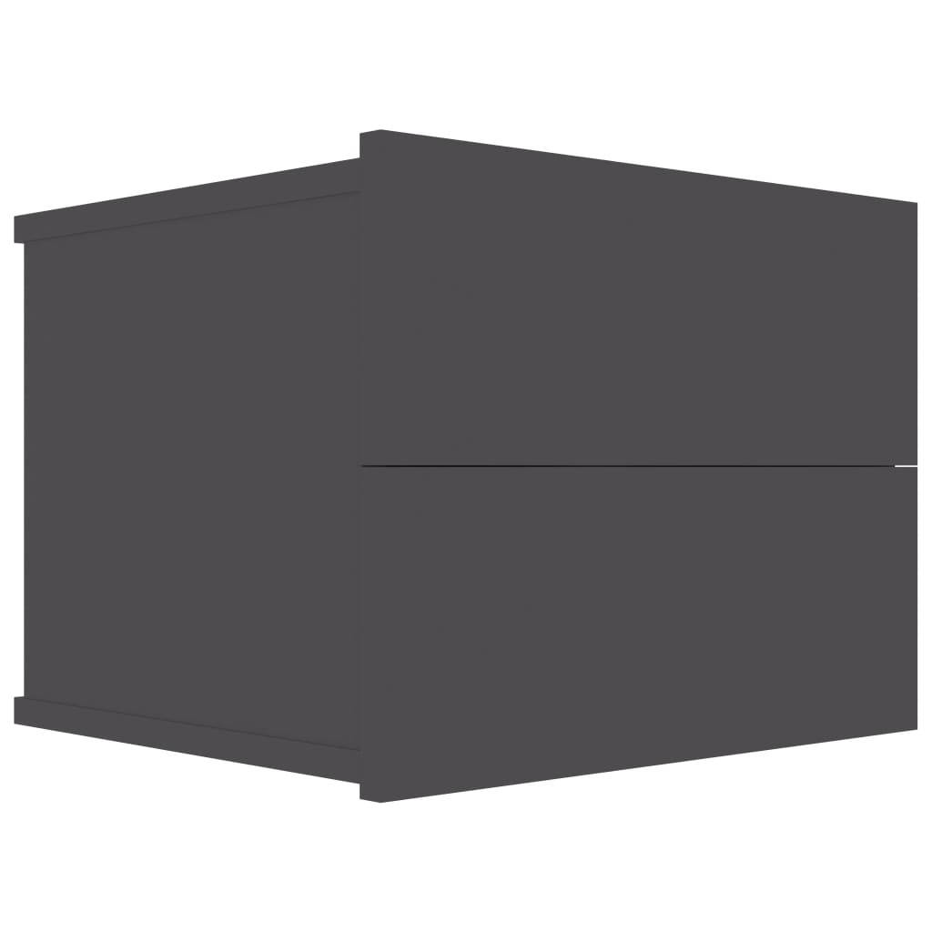vidaXL Nachtkastje 40x30x30 cm bewerkt hout grijs