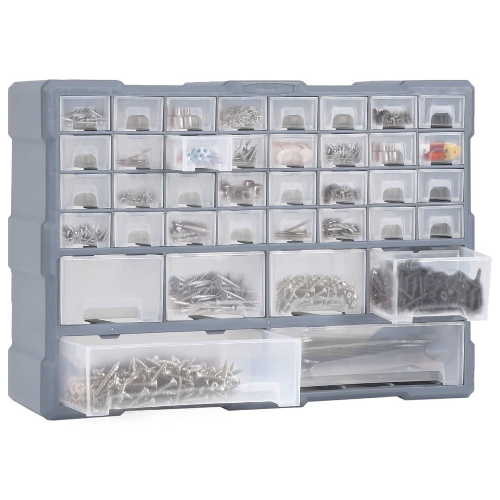 vidaXL Organiser met 38 lades 52x16x37,5 cm