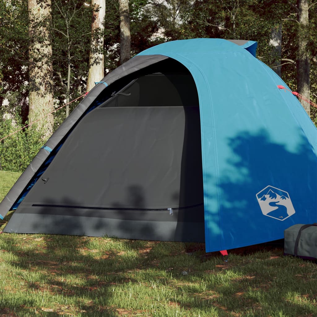 vidaXL Tent 4-persoons 267x272x145 cm 185T taft blauw