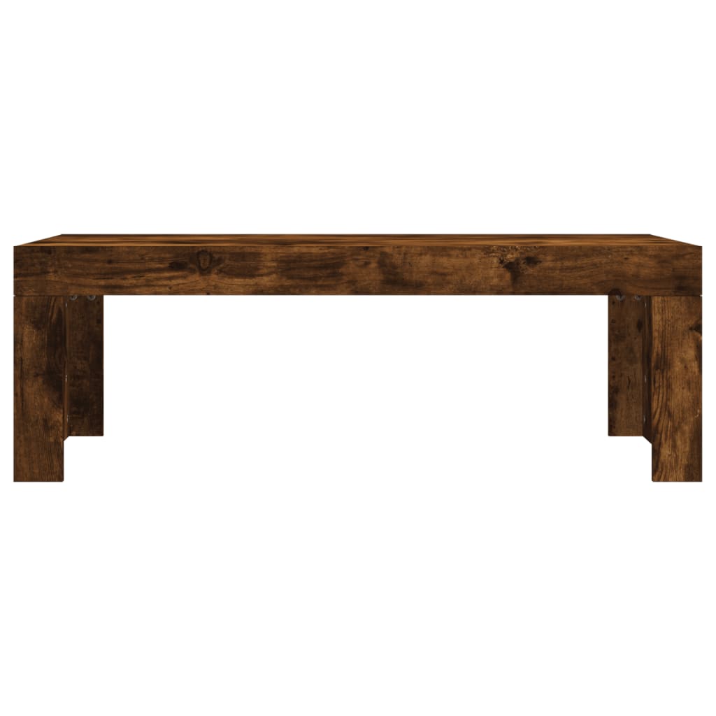 vidaXL Salontafel 102x50x36 cm bewerkt hout gerookt eikenkleurig