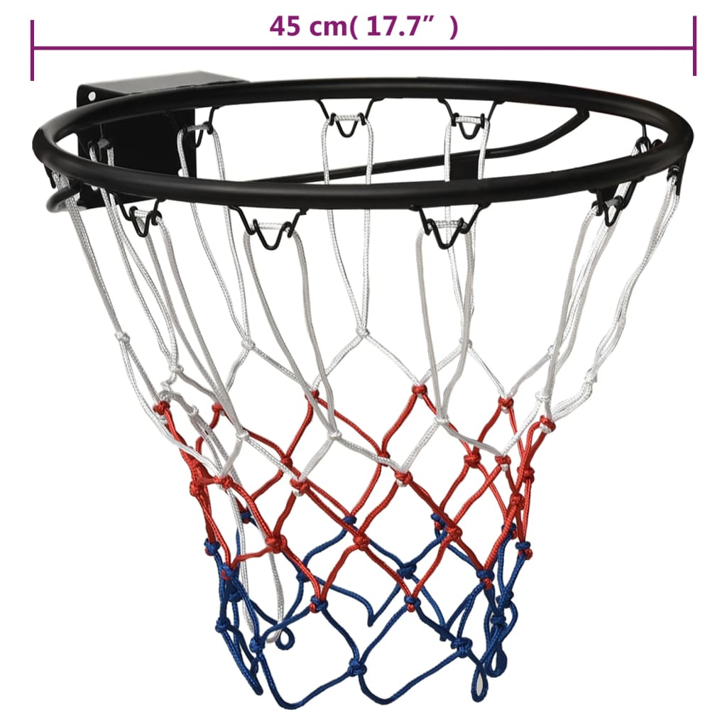 onthouden vliegtuig Bijdrage vidaXL Basketbalring 45 cm staal zwart online kopen | vidaXL.be