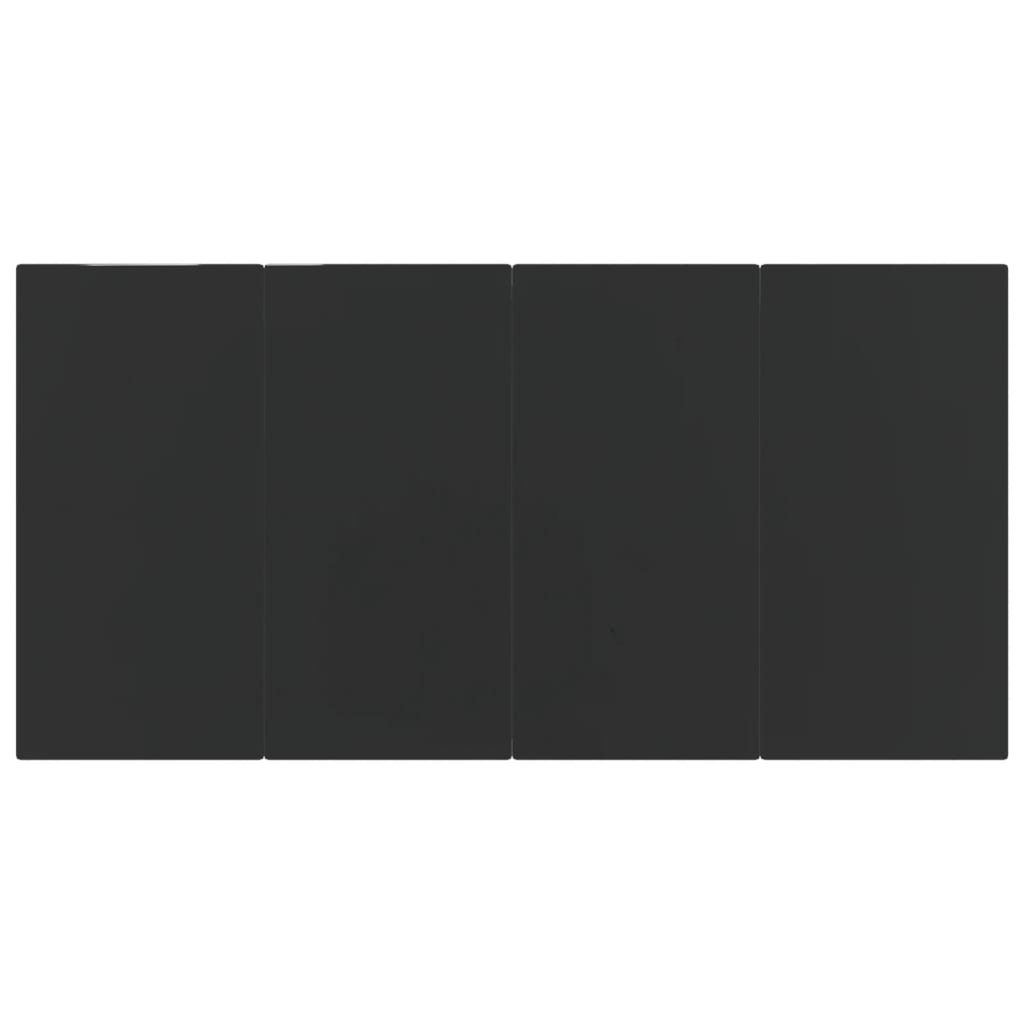 vidaXL 7-delige Tuinset met kussens grijs en zwart