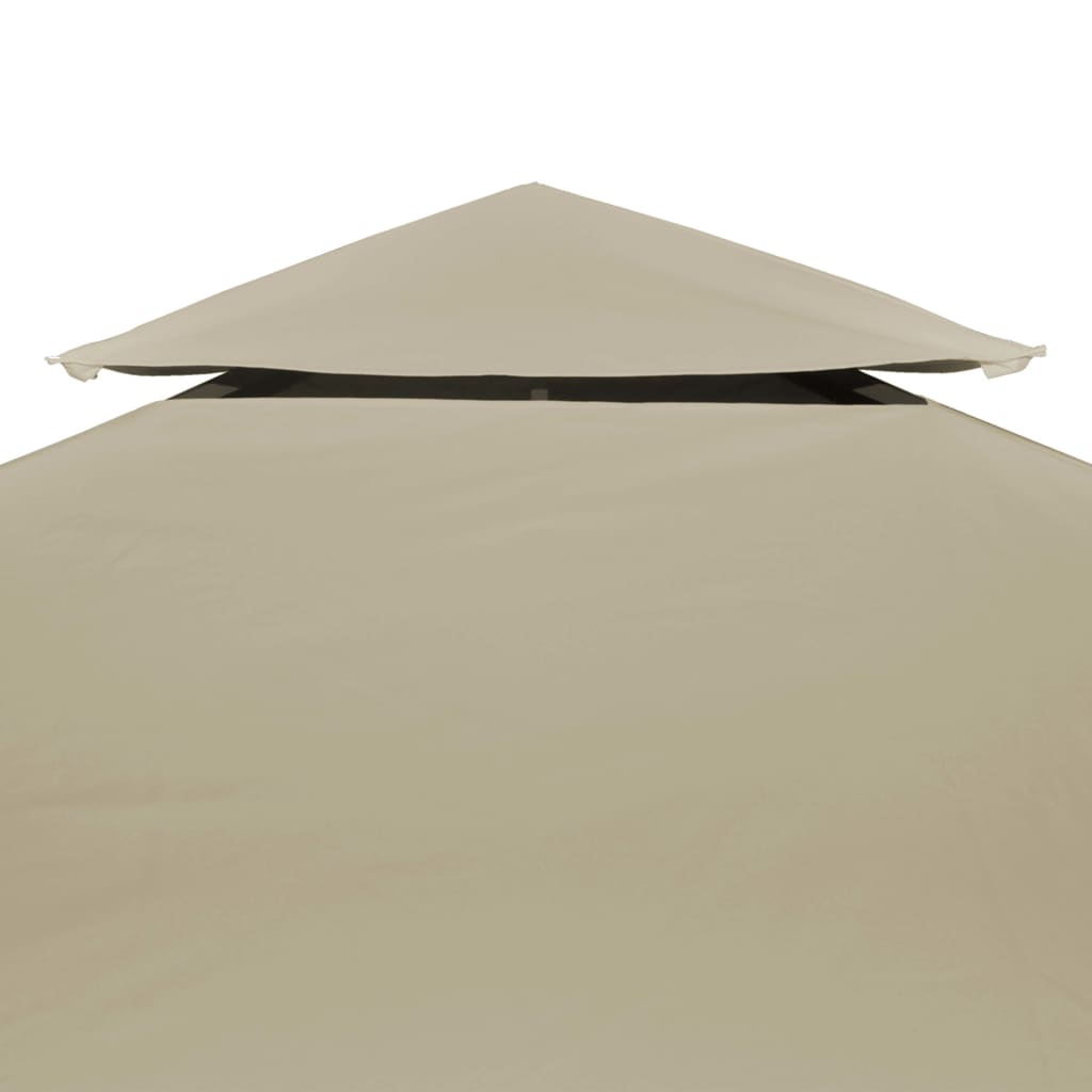 vidaXL Vervangend tentdoek prieel 310 g/m² 3x4 m beige