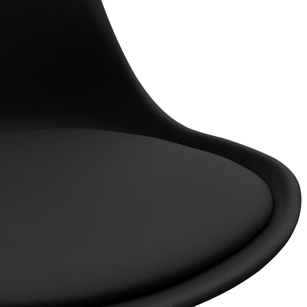 vidaXL Kantoorstoelen 2 st kunstleer zwart