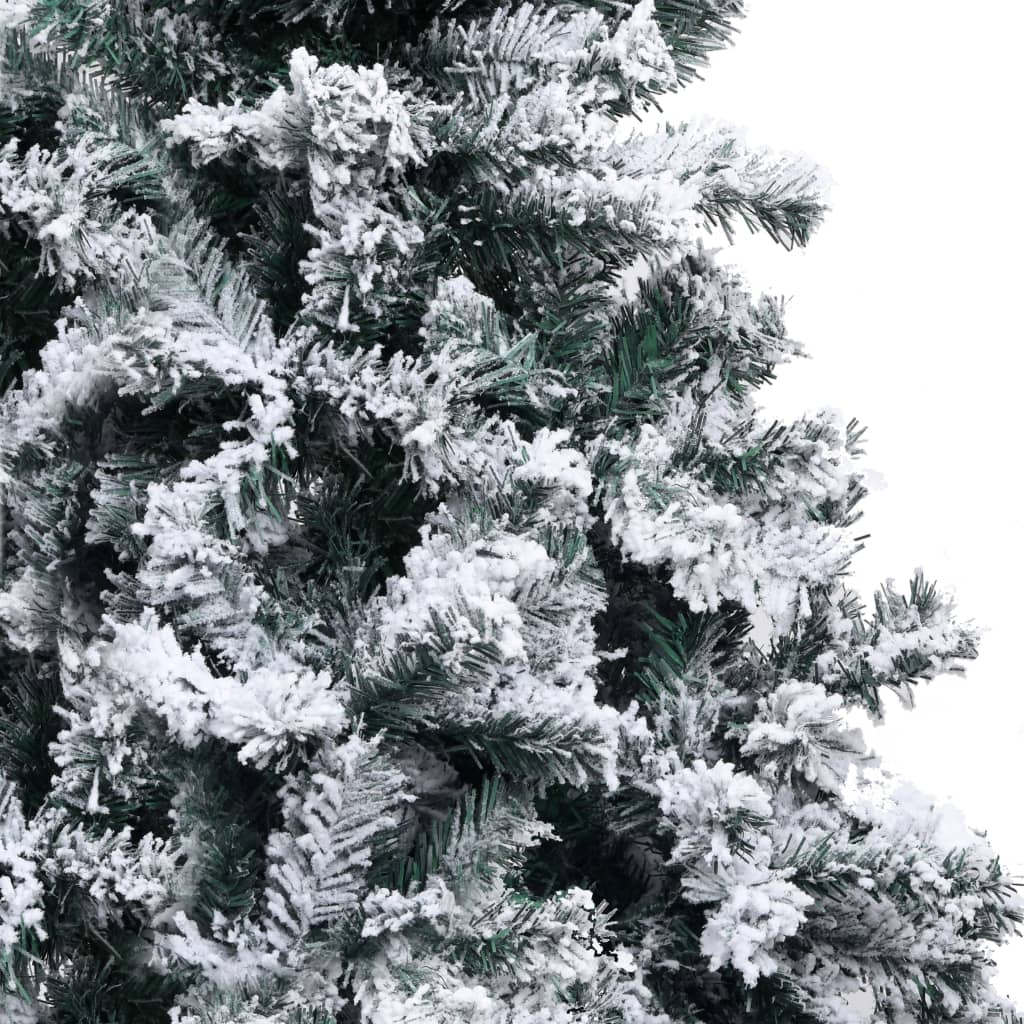 vidaXL Kunstkerstboom met sneeuw 180 cm groen