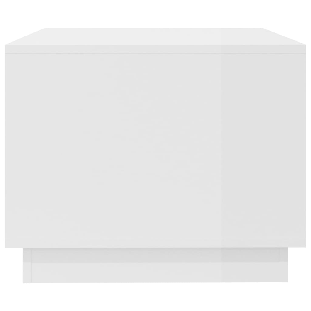 vidaXL Salontafel 102,5x55x44 cm spaanplaat hoogglans wit