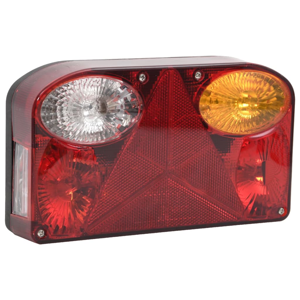 vidaXL Aanhangerlampen 2 st klassiek peertje 12 V 23x6x13 cm rood
