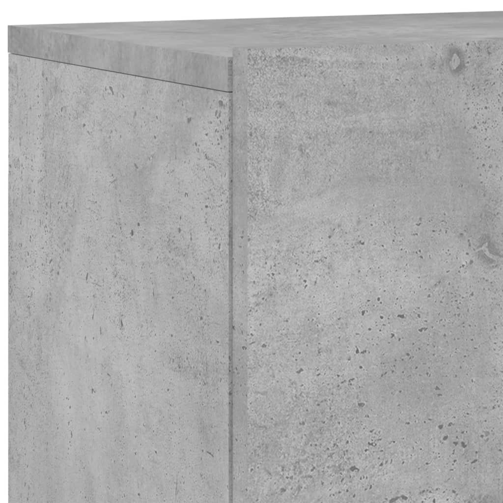 vidaXL 6-delige Tv-wandmeubelset bewerkt hout betongrijs