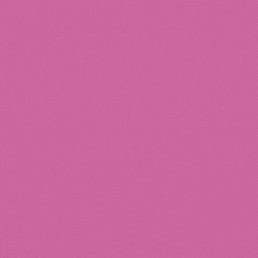 vidaXL Zitkussen rond Ø 60x11 cm oxford stof roze